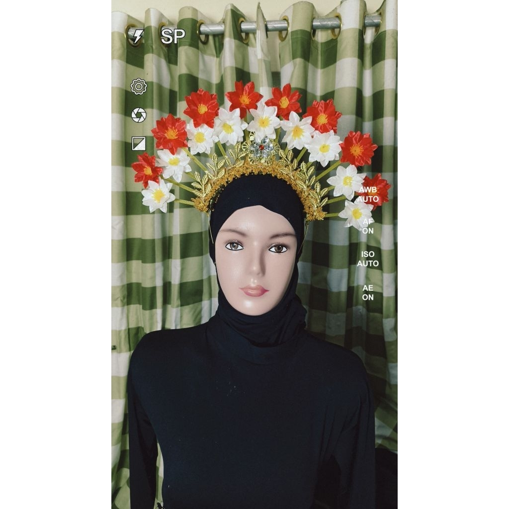 mahkota bunga merah putih ,mahkota karnaval ,mahkota bunga ,mahkota tari