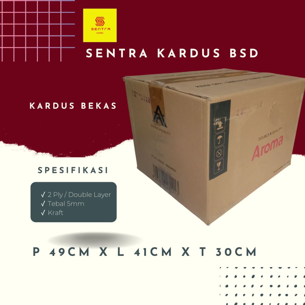 

Kardus Besar / Jumbo Untuk Pindahan / Packing P49 x L41 x T 35.5