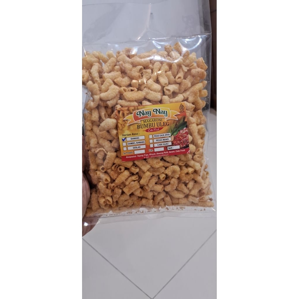 

makaroni,makroni aneka rasa bawang,cemilansehat,halal,enak,renyah