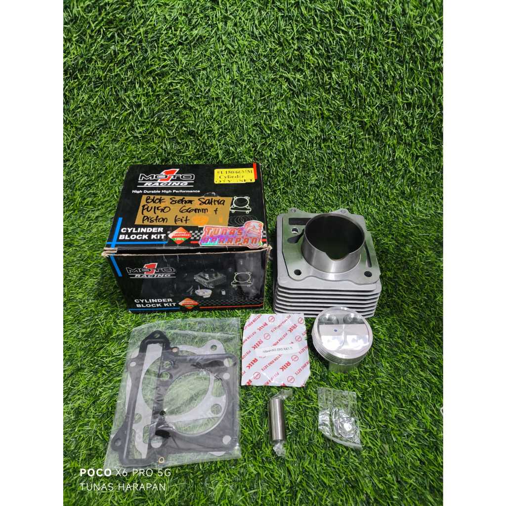 BLOK SEHER SATRIA FU 150 66mm BLOK KOMPLIT MOTO1