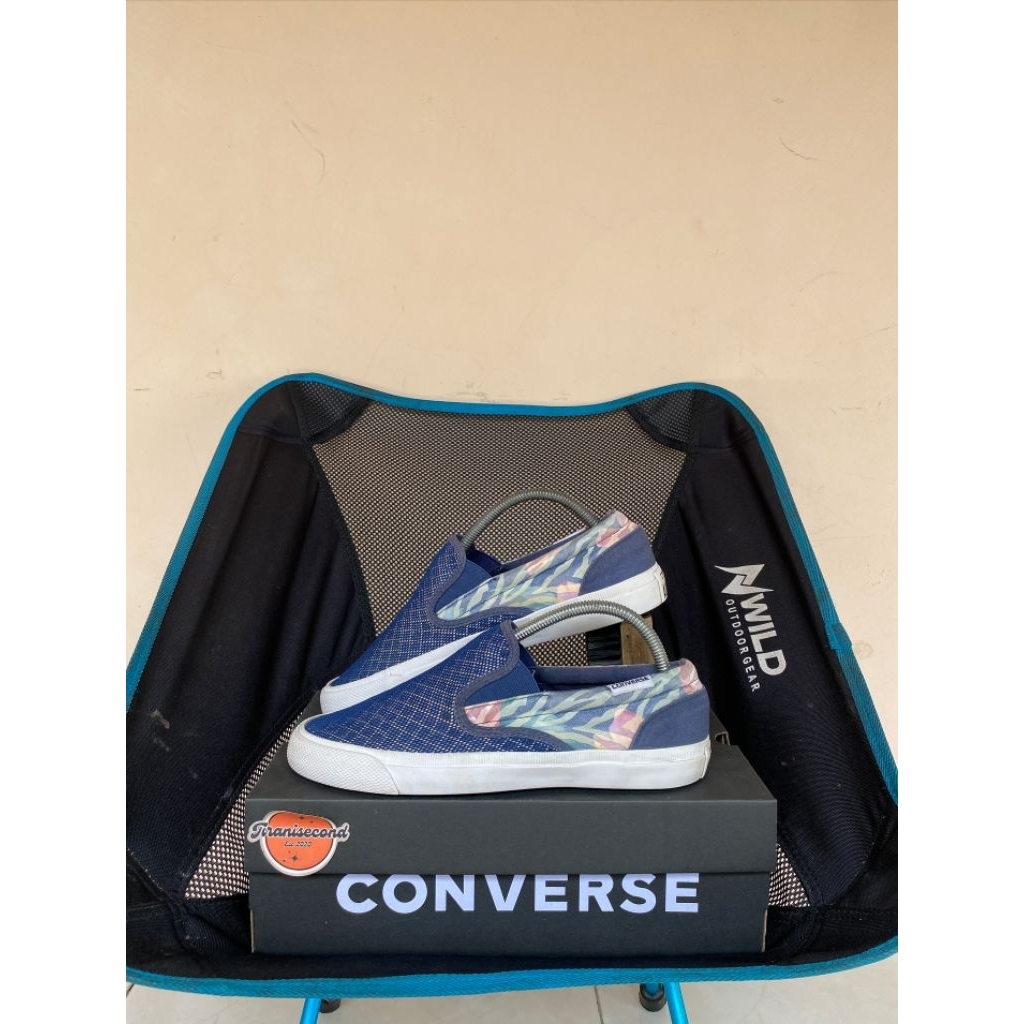 CONVERSE SLIP ON BLUE FLORAL