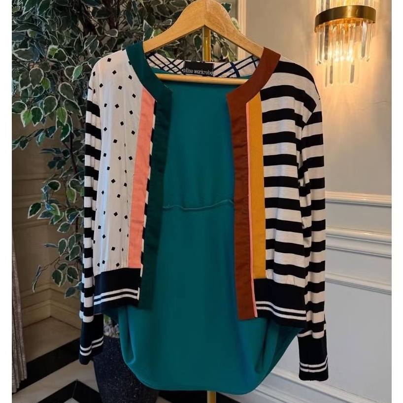 PRELOVED OLINE WORKROBE_BAJU UNIK_CARDI_CARDIGAN_BLAZER_ASIMETRIS_ATASAN WANITA_PAKAIAN WANITA