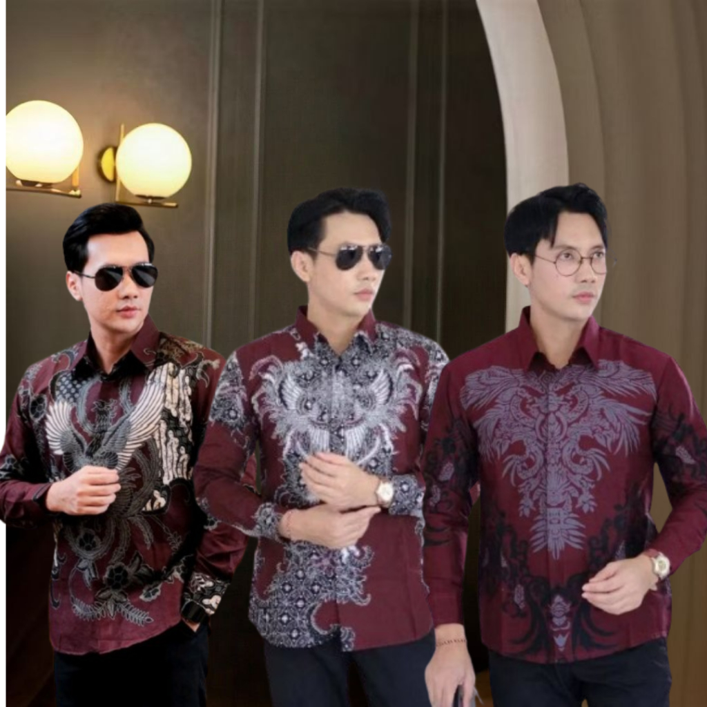 KEMEJA BATIK PRIA LENGAN PANJANG PREMIUM QUALITY MIKRO MEWAH MODEREN Seragaman Kondangan kantor
