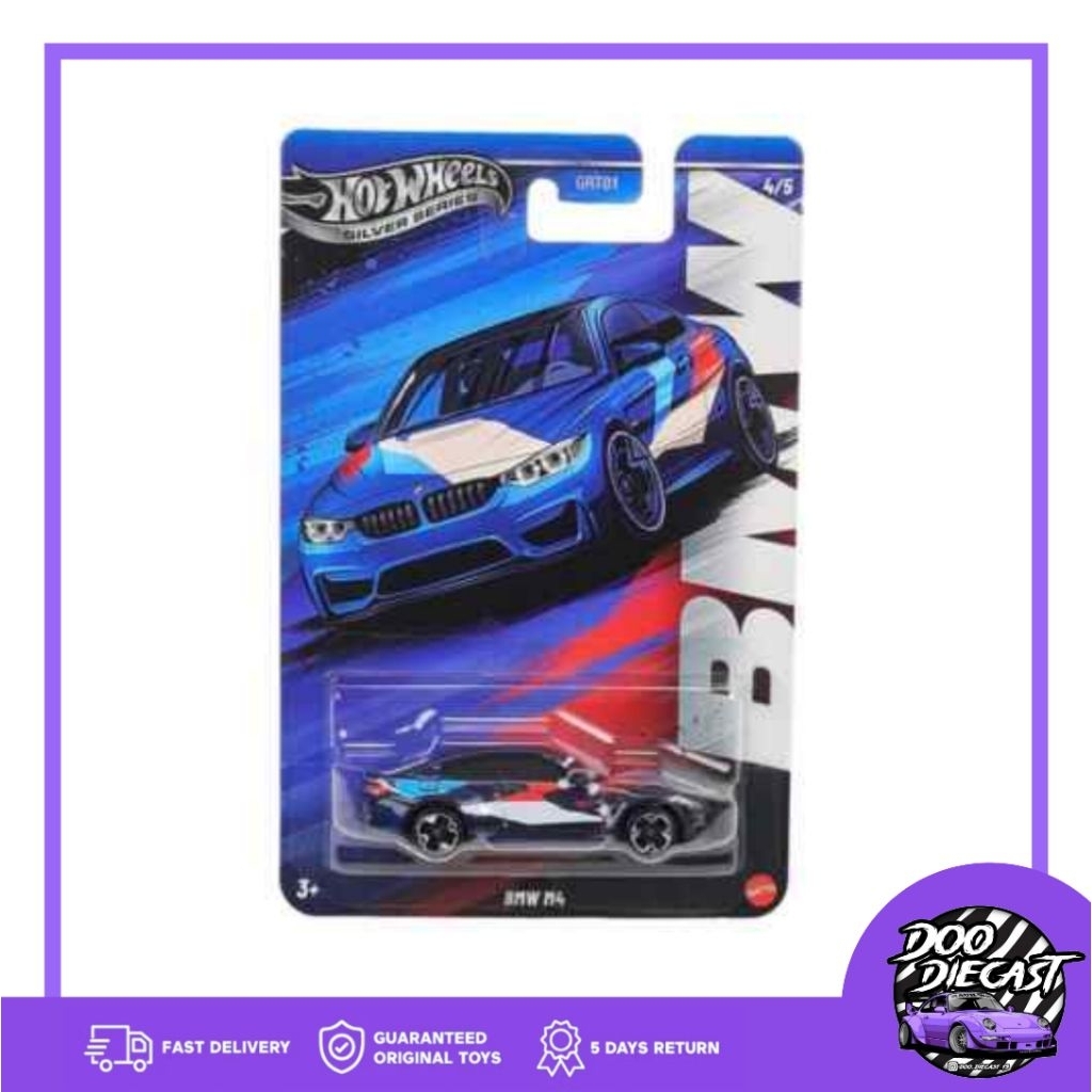 Hot Wheels Silver Series BMW M4 - BMW SERIES