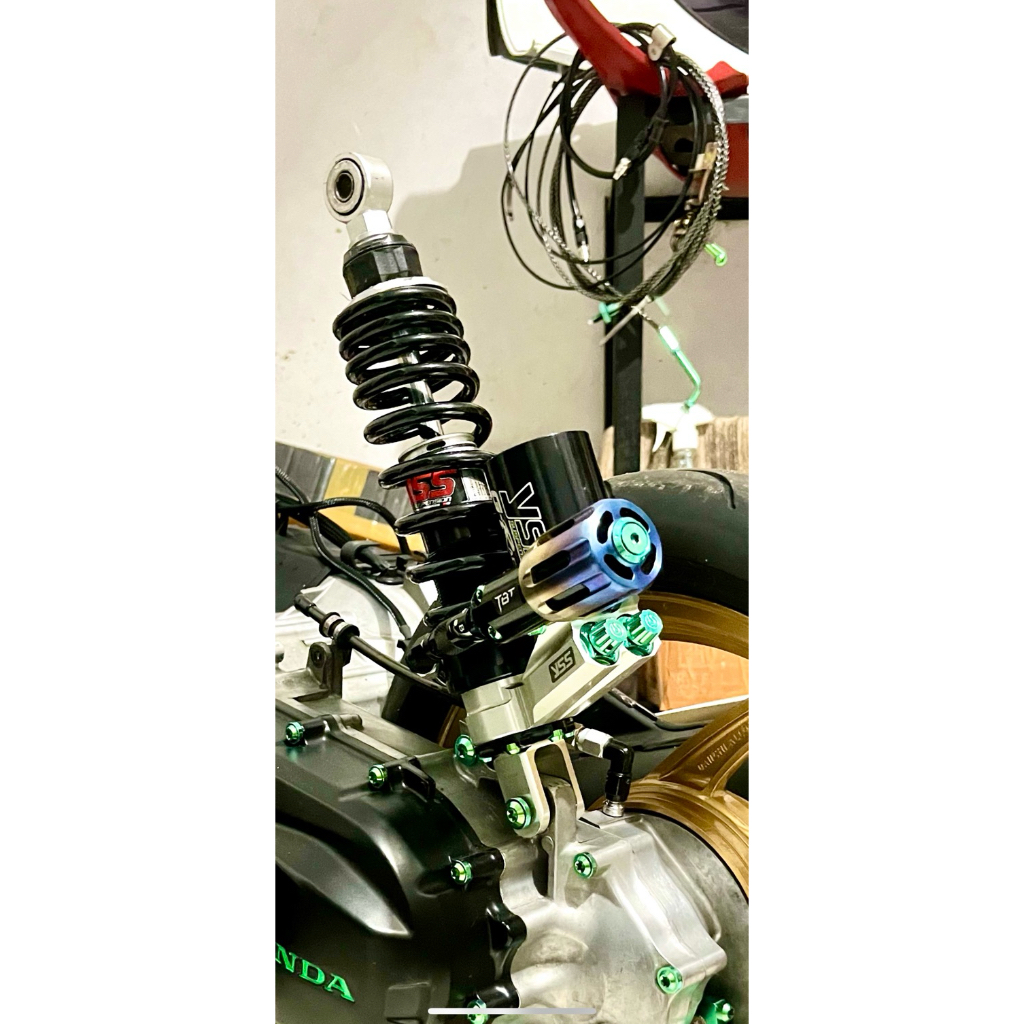 shock yss gracing tabung bawah sudah include baut titanium