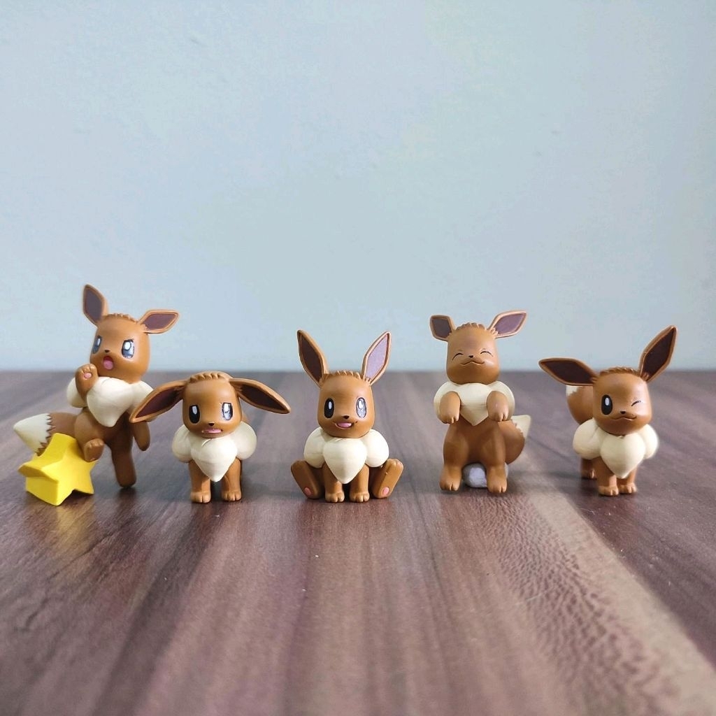 TAKARA TOMY T-ARTS Gashapon Gachapon Gacha Pokemon Eevee Figure Set