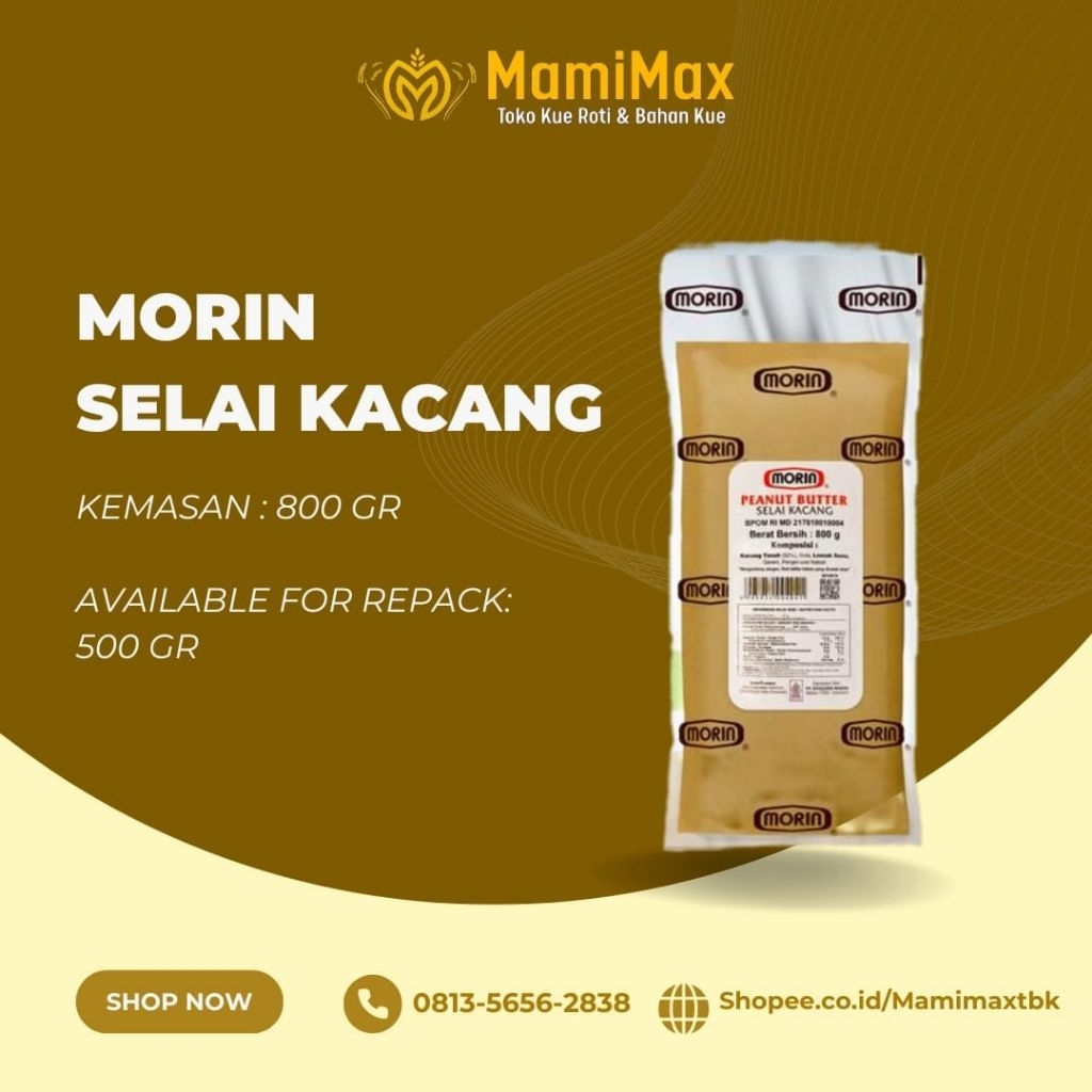 

MORIN PEANUT BUTTER CREAMY 800 GRAM
