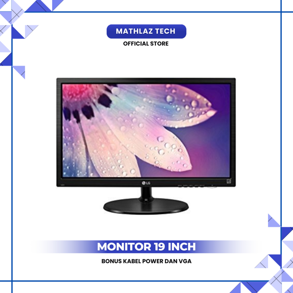 Monitor 19 Inch Wide Screen Second Layak Pakai Bergaransi
