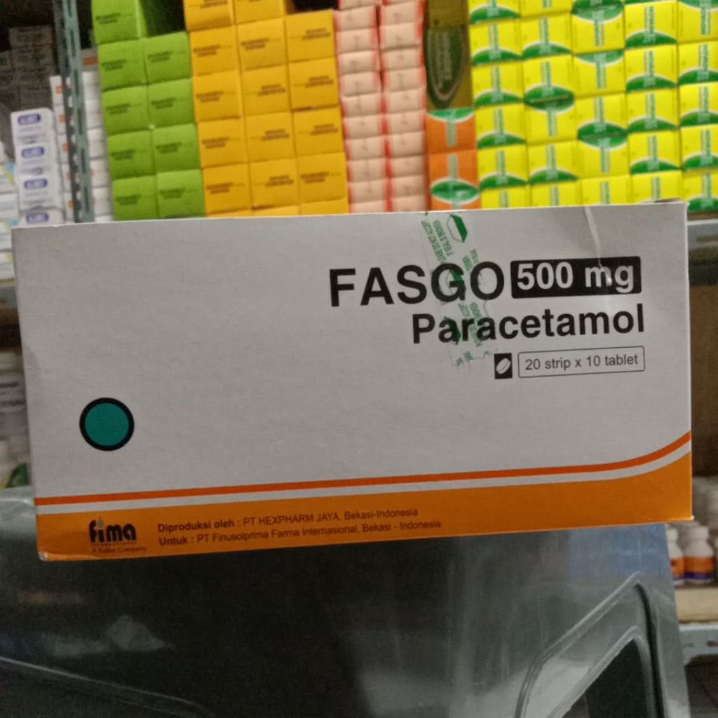 Fasgo tablet 1 box isi 10 strip Paracetamol