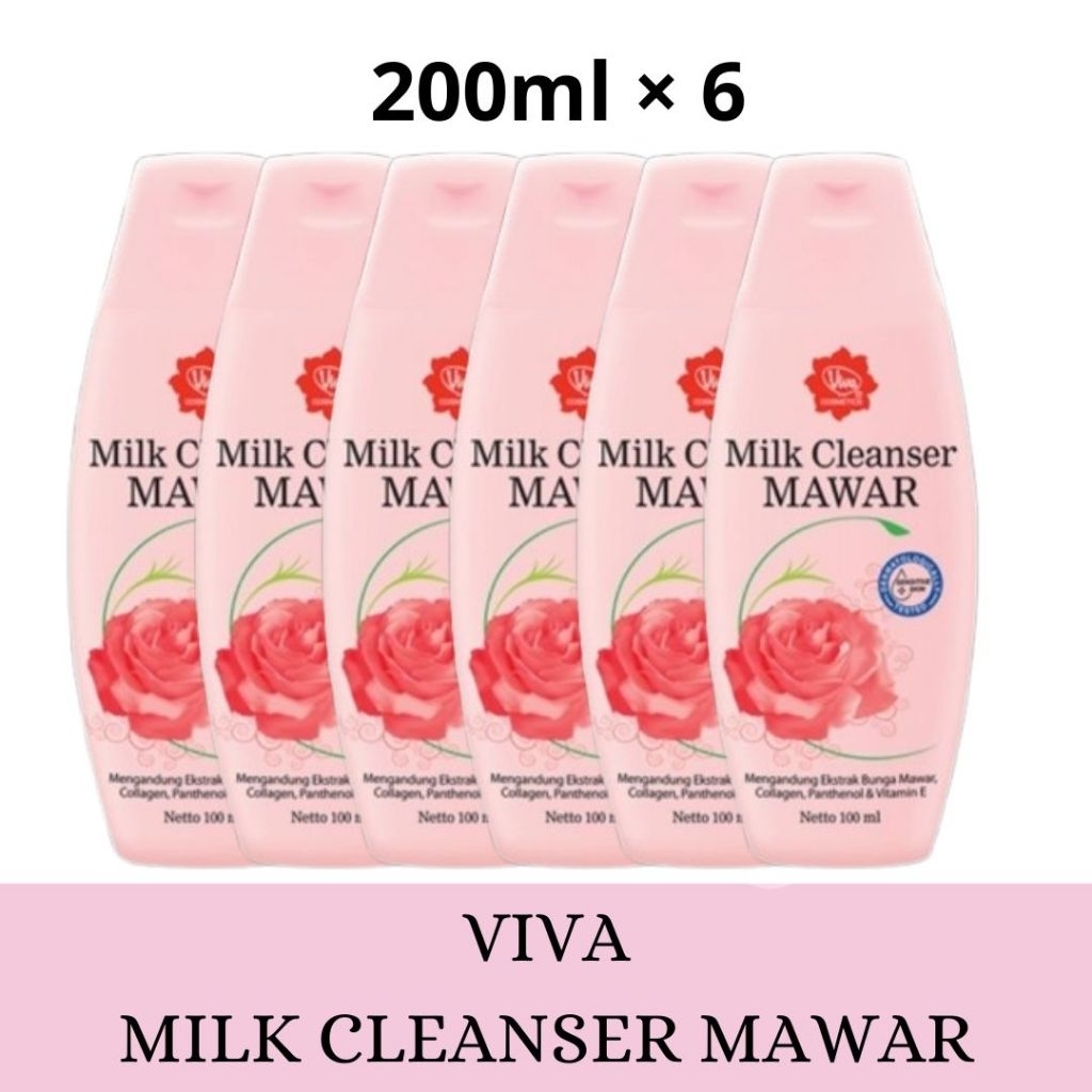 VIVA Air Mawar Milk Cleanser Mawar Penyegar Viva Air Mawar