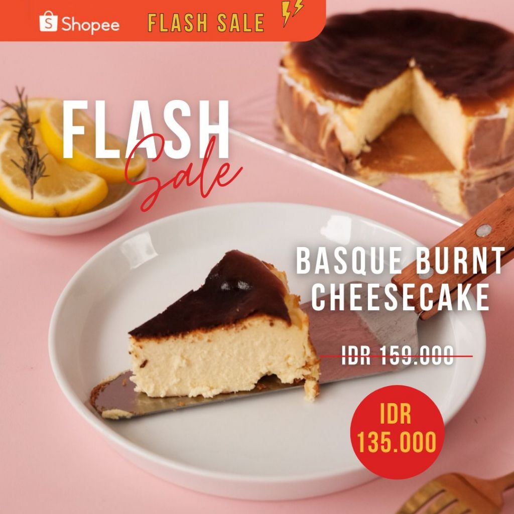 

BASQUE BURNT CHEESECAKE - Dessert / Birthday Cake / Kue Keju