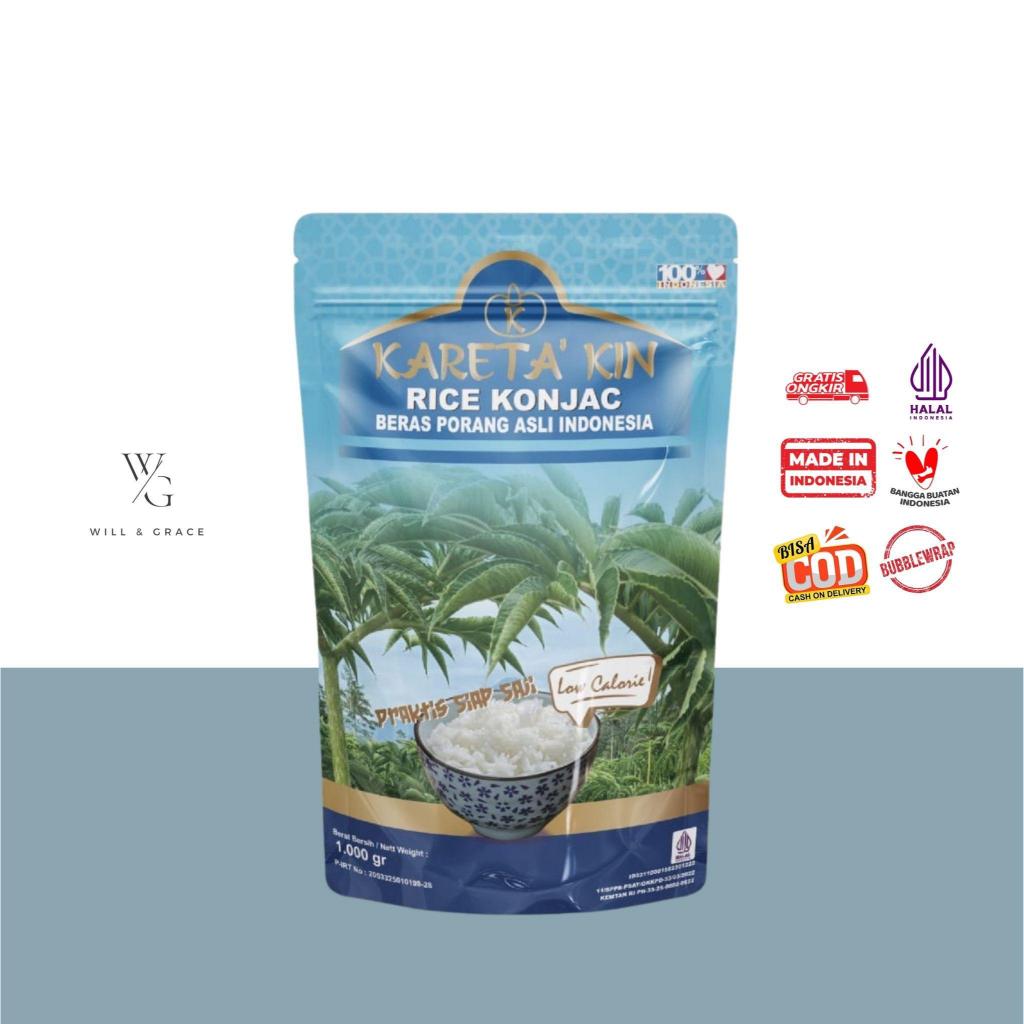 

Kareta Kin Beras/Nasi Porang Instan (23 kkal) | Kareta'Kin 1kg - Shirataki Konjac Haditaki