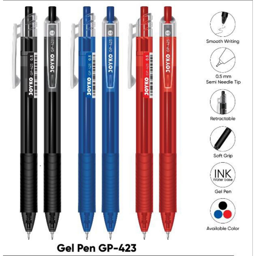 

Pulpen Gel Joyko 0,5mm GP-423 (1pcs)