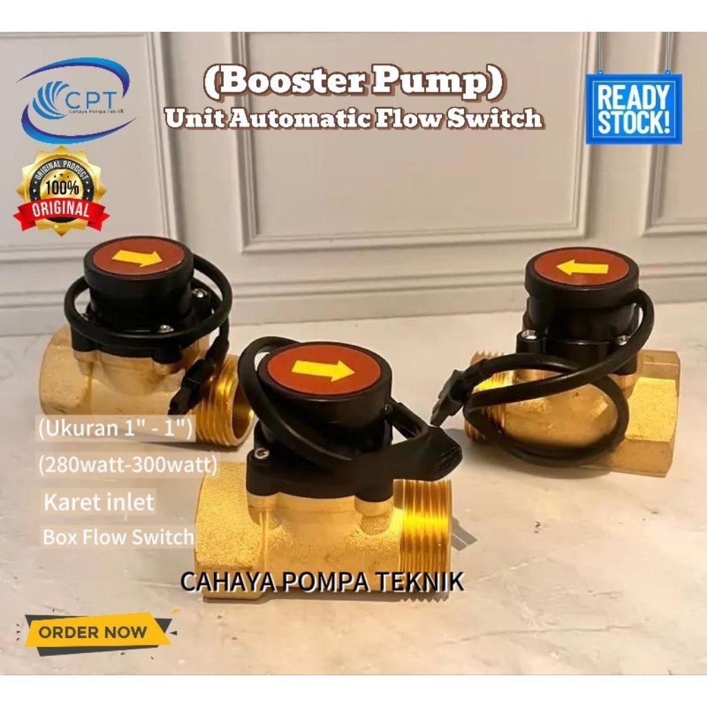 Flow Switch 1” x 1” Otomatis Pompa Air 1inch Saklar Otomatis Water Flow Switch