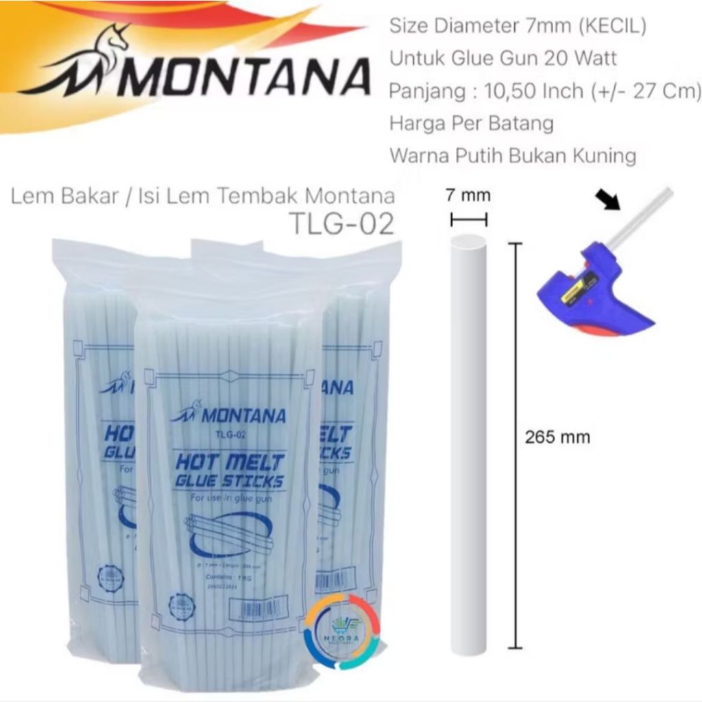 

Montana Lem Bakar / Isi Lem Tembak Kecil 7mm @1pcs