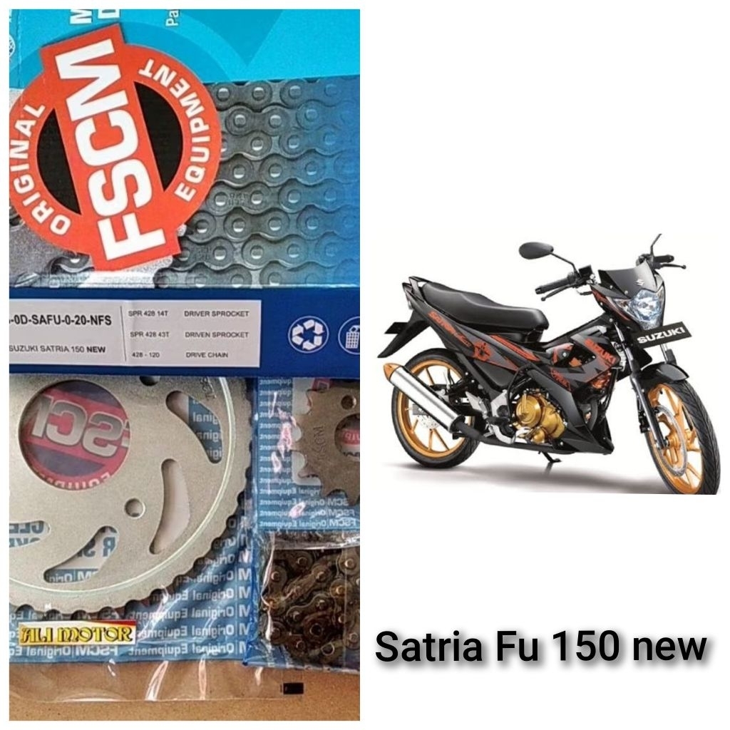 Gir set gear paket satria fu 150 new FFG-0D-SAFU-0-NFS ori FSCM