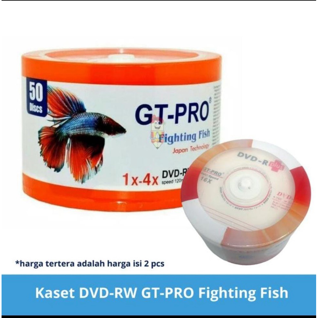 Kaset DVD-RW GT-PRO Fighting Fish