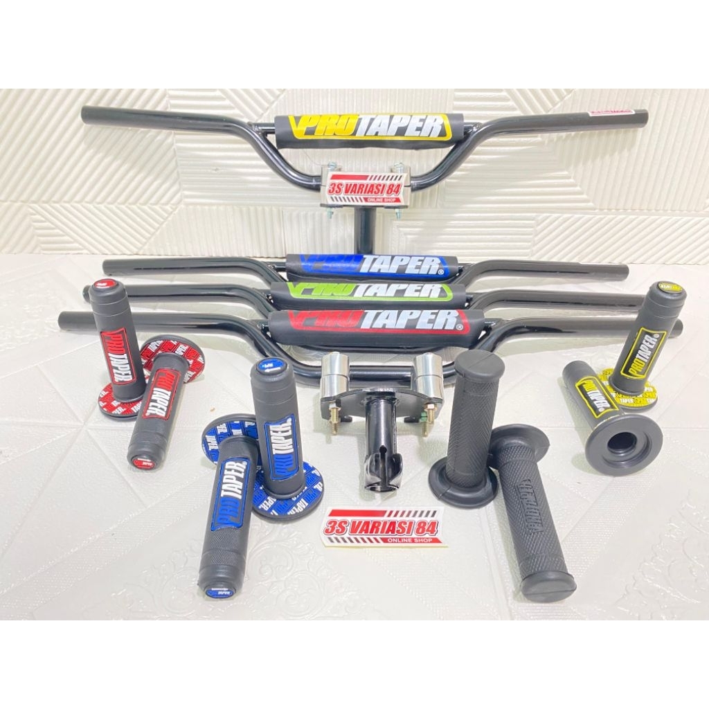 PAKET STANG CRF DTRAKER+DUDUKAN STANG+HENDGRIP PROTEPER