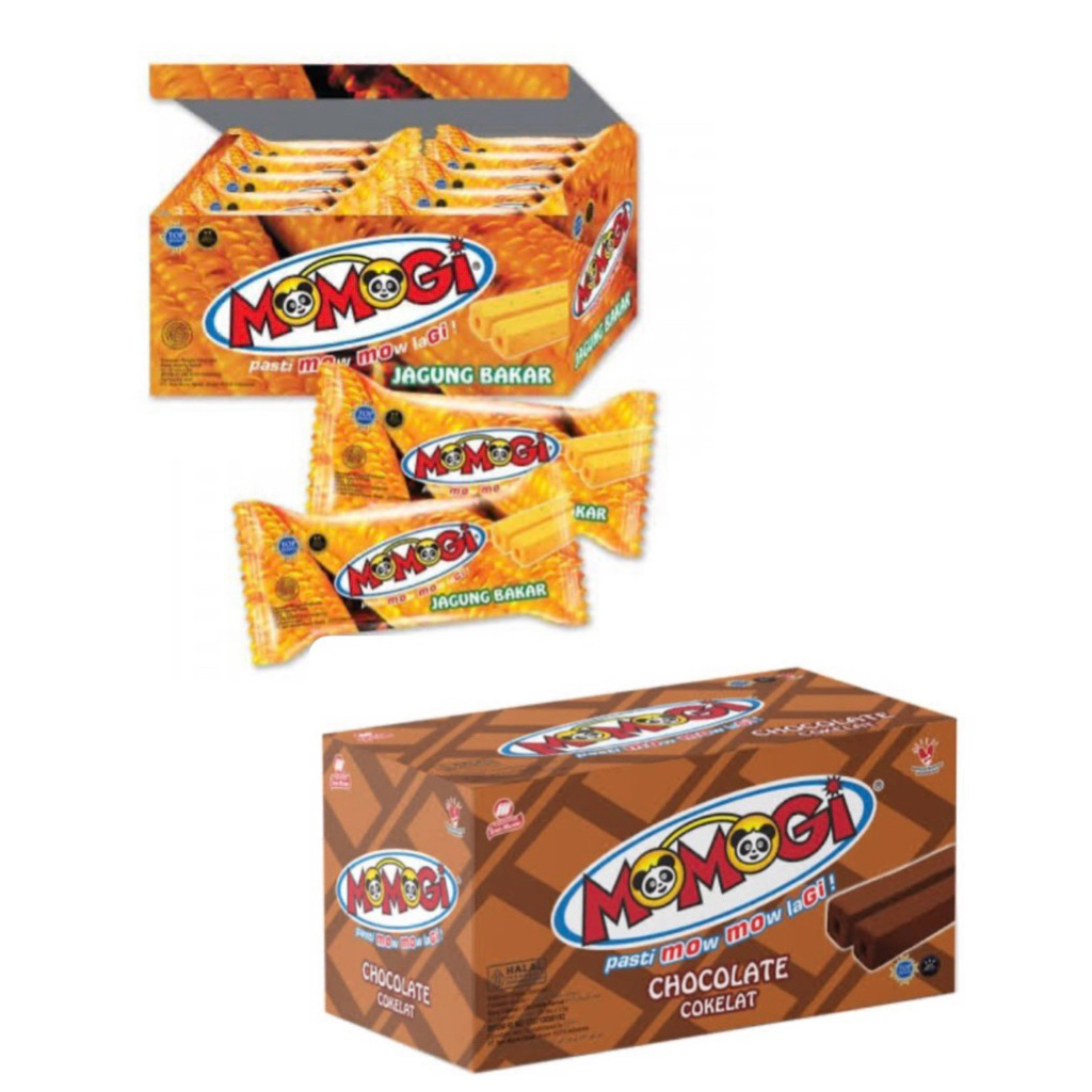

MOMOGI JAGUNG BAKAR & COKLAT 1 PAK Isi 10 pcs @12gr