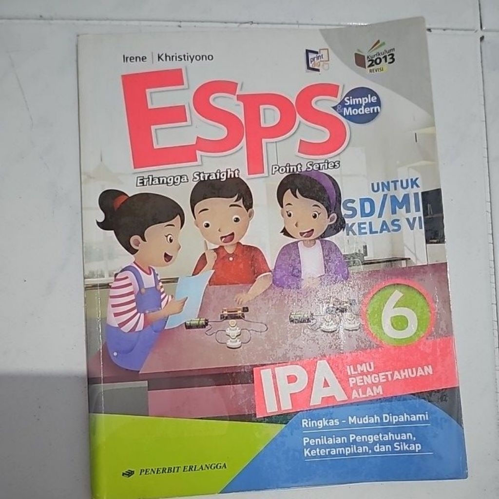 

Buku ESPS IPA KELAS 6 Penerbit Erlangga Matematika kelas 2