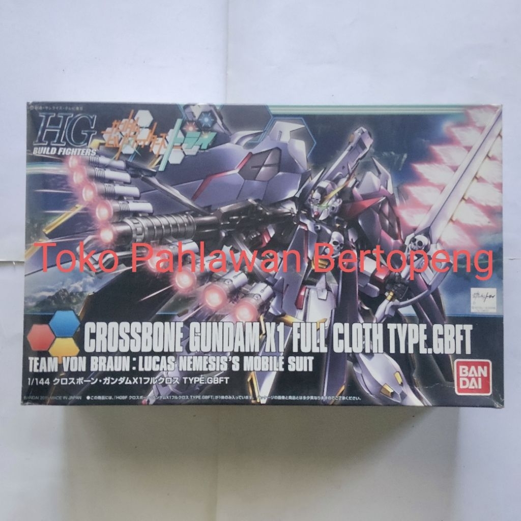 HGBF 1/144 Crossbone Gundam X1 Full Cloth Type GBFT [Bandai] - ( TAG : Exia OO Wing Strike Freedom B