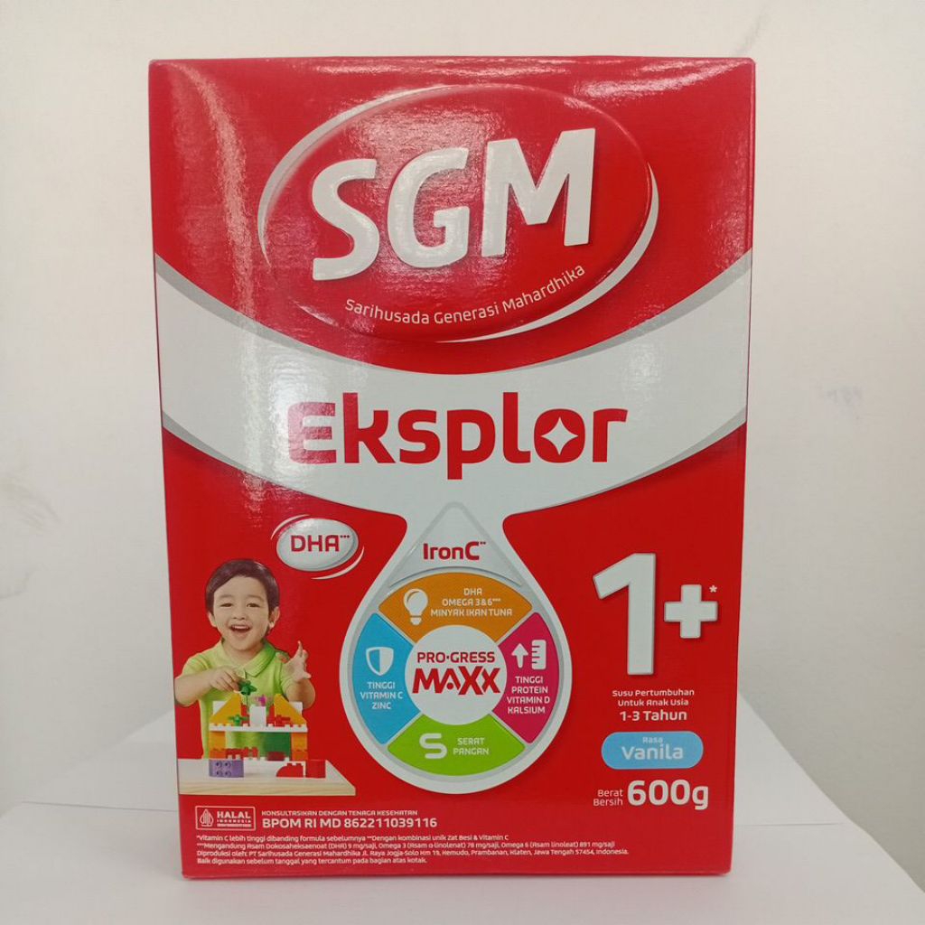 SGM EKSPLOR 1+ - SUSU BAYI 1-3 TAHUN VANILA 600g