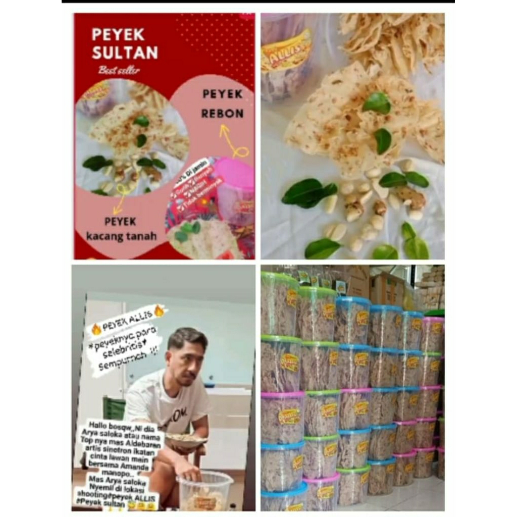 

peyek kacang dan rebon
