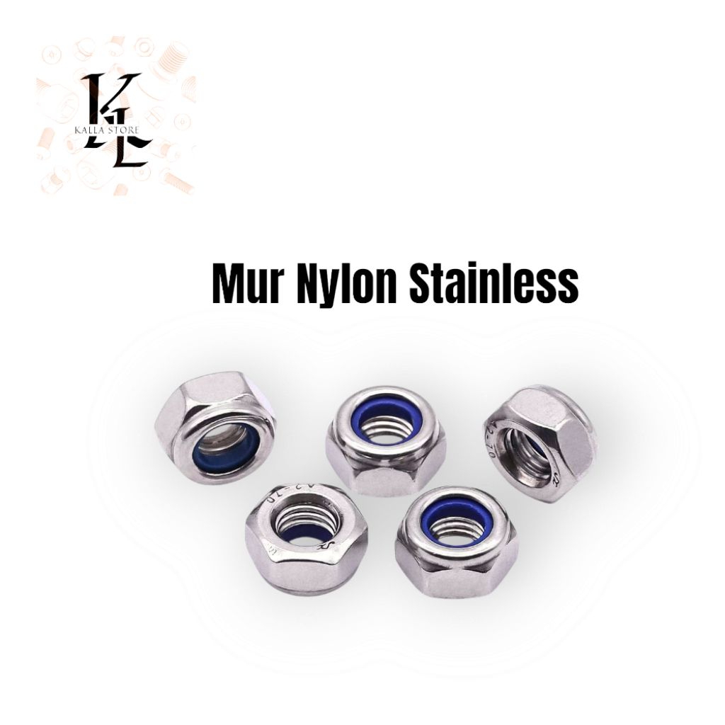 Mur Nylon M8 Stainless