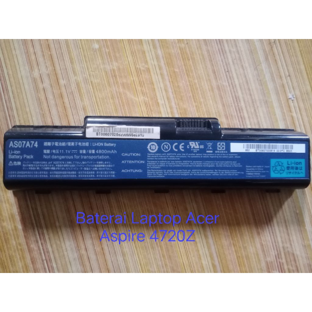 Baterai Laptop Acer Aspire 4720Z