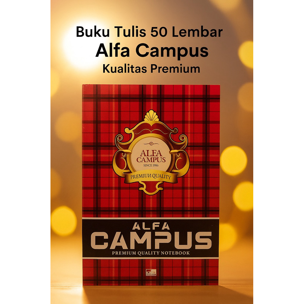 

Buku Tulis Alfa Campus 50 Lembar Buku Besar- 1 Pack Isi 10 Buku | Buku Sekolah Murah