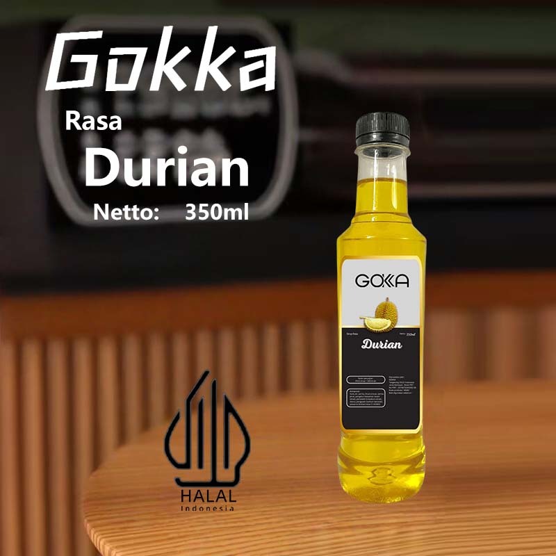 

Gokka Sirup Durian 350ml - Minuman Segar Rasa Durian / Durian Syrup