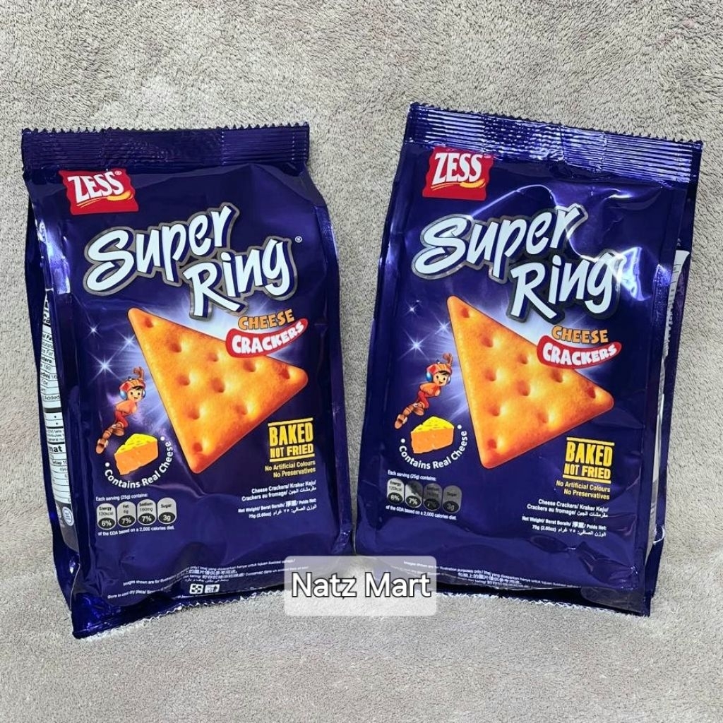 

ZESS Super Ring Cheese Crackers - Biskuit Snack Keju 75 gr