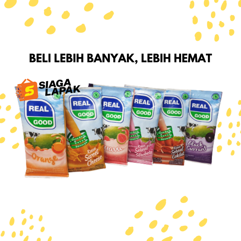 

Susu Bantal Real Good 50ml ECERAN 1 PCS All Varian Aneka Rasa [BELI BANYAK LEBIH MURAH]