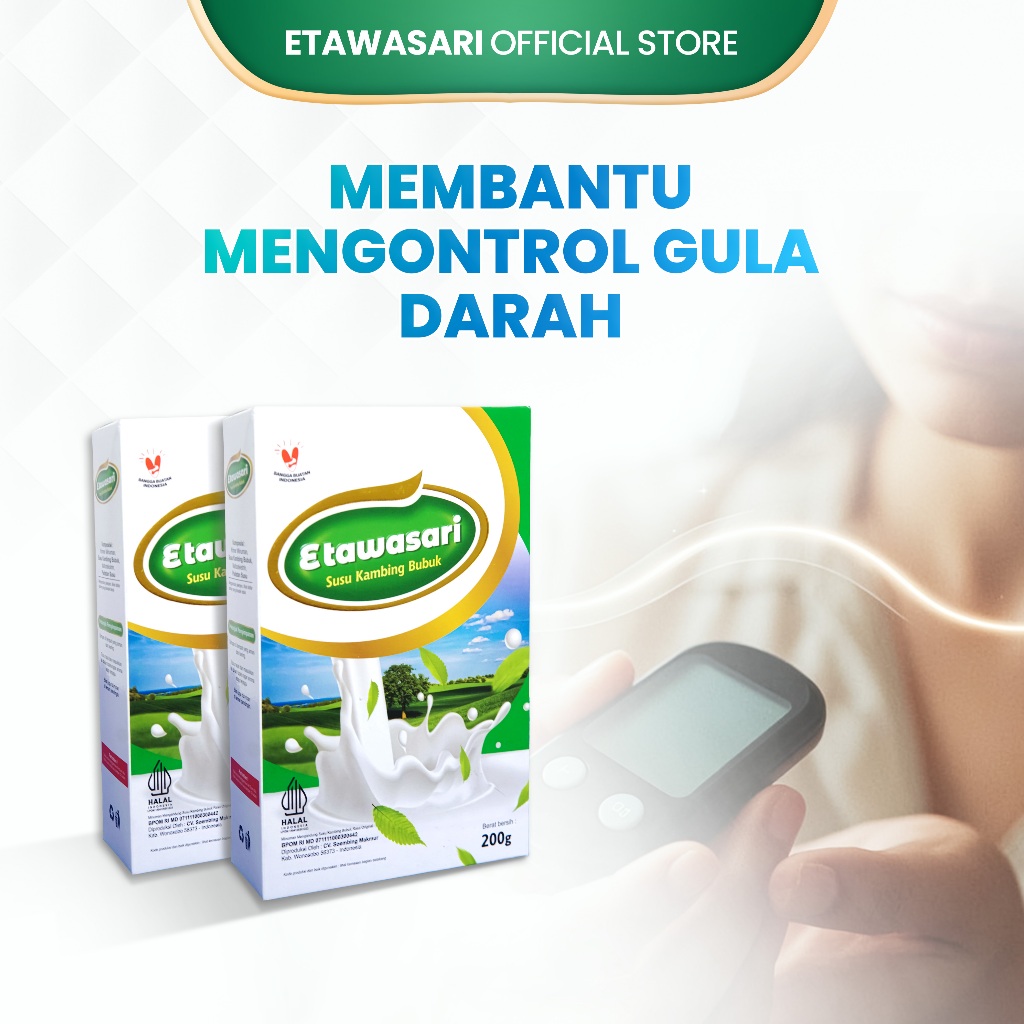 

Twin Pack - Etawasari Susu Etawa Membantu Mengontrol Gula Darah - 200 Gram (2 pcs)