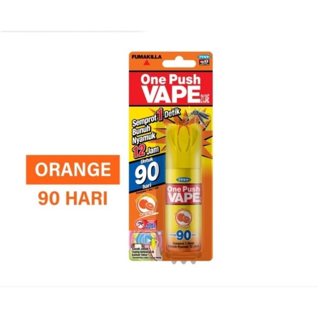Fumakilla One Push Vape 90 Hari Orange