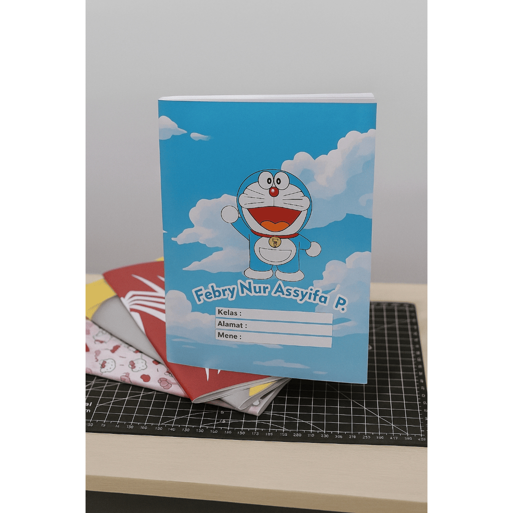 

Buu tulis custom nama A5 | buku tulis sekolah custom design| buku tulis karakter