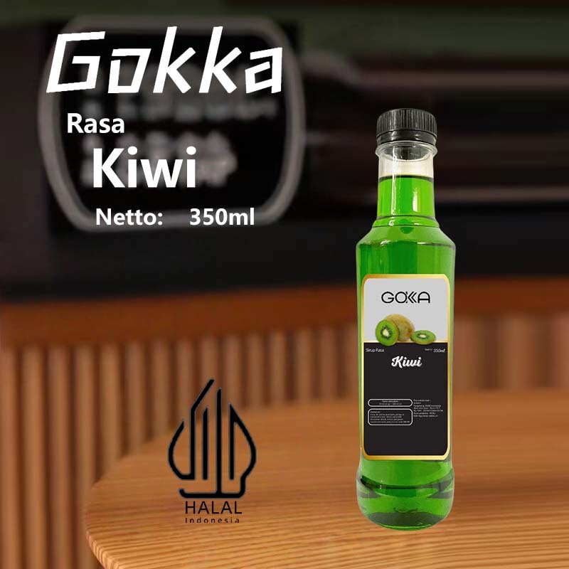 

GOKKA Kiwi Sirup Koncentrat 350ml Halal Minuman Segar Rasa Kiwi / Kiwi Syrup
