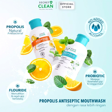 SECRET CLEAN ANTISEPTIC MOUTHWASH / Propolis Mouthwash