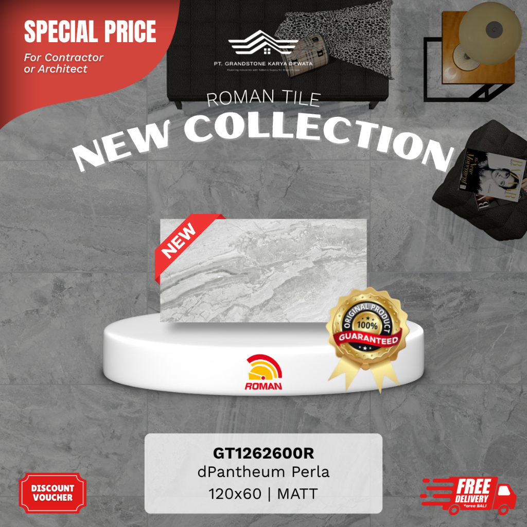ROMAN GRANITE AGT1262600R dPantheum Perla 120x60 [GRADE A]