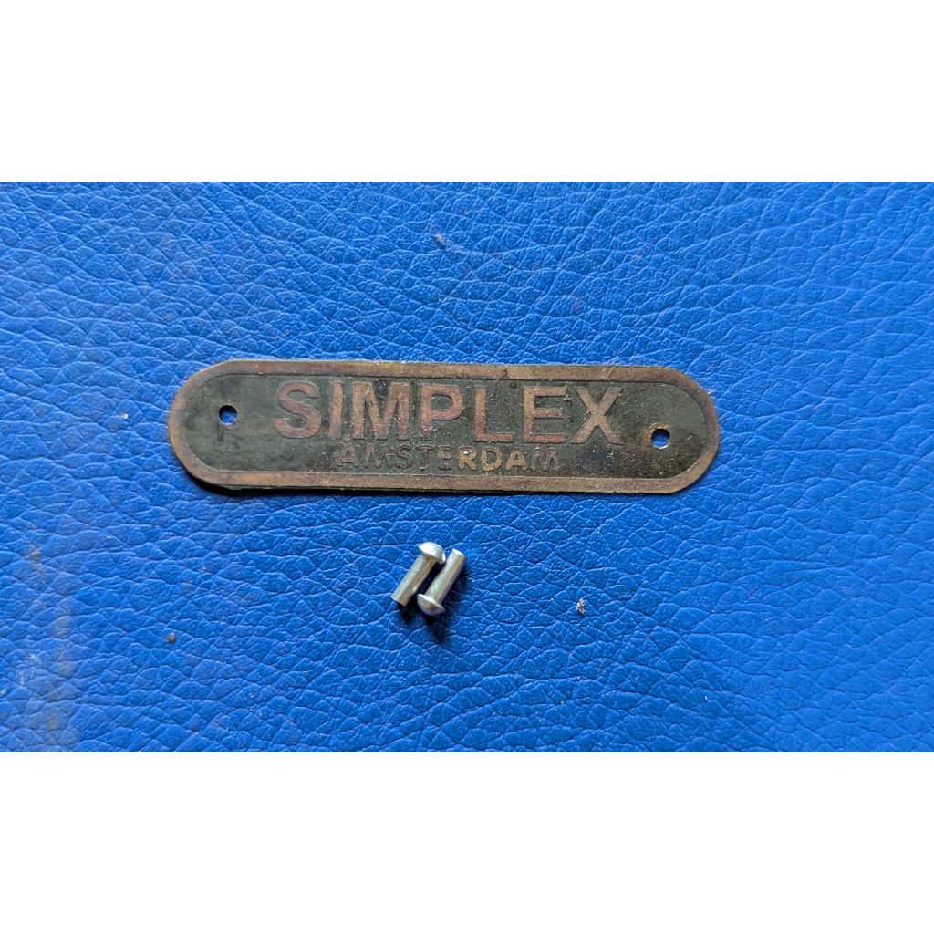 emblem plat merk sadel sepeda onthel simplex