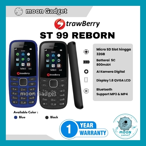 HP STRAWBERRY ST99 REBORN CANDYBAR (GARANSI RESMI STRAWBERRY)