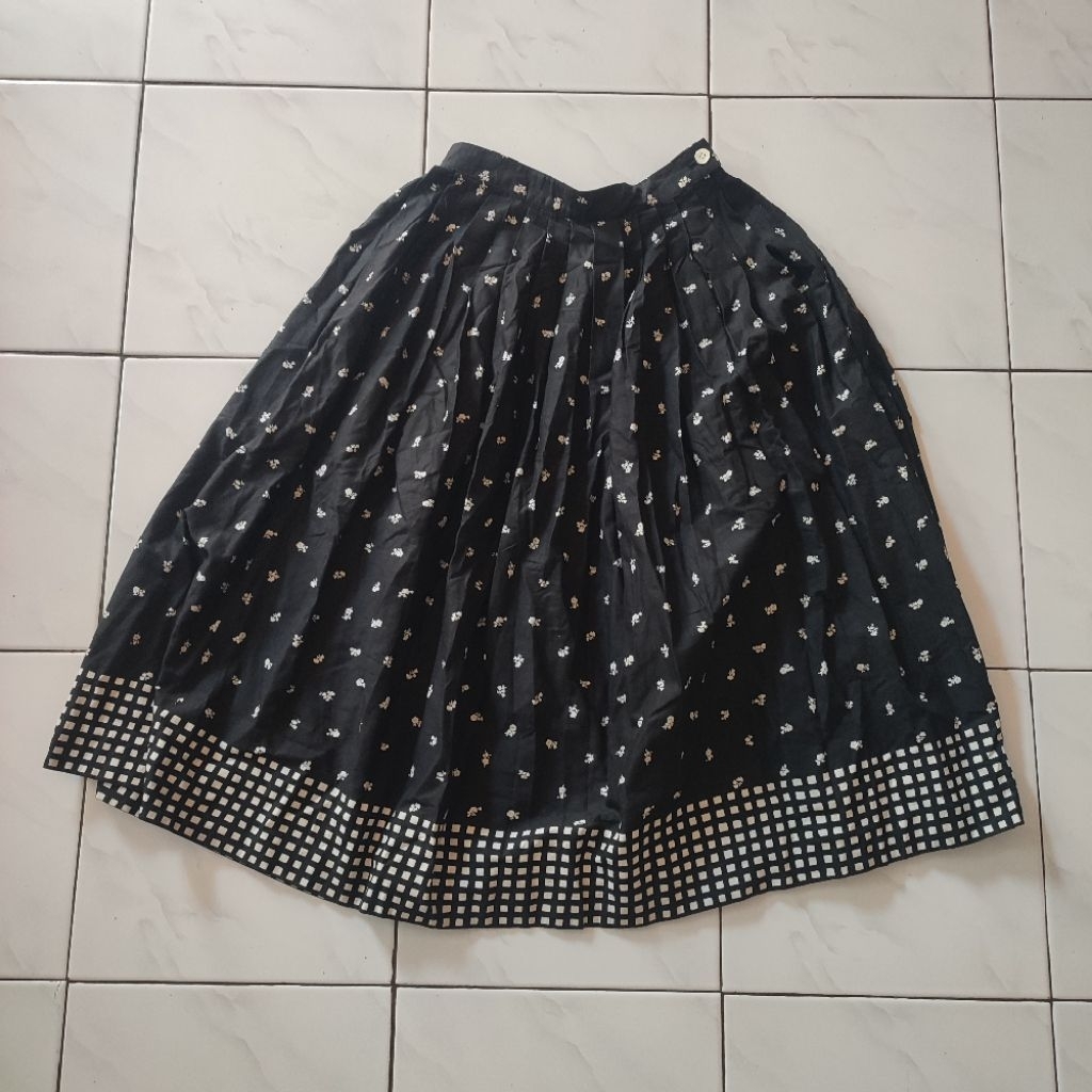 Vintage Issey Miyake Printed Skirt Made In Japan