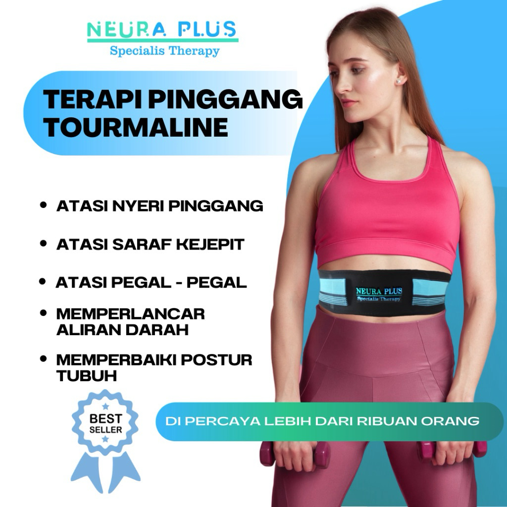 Neura Plus Terapi Pinggang Saraf Kejepit | Tourmaline Belt