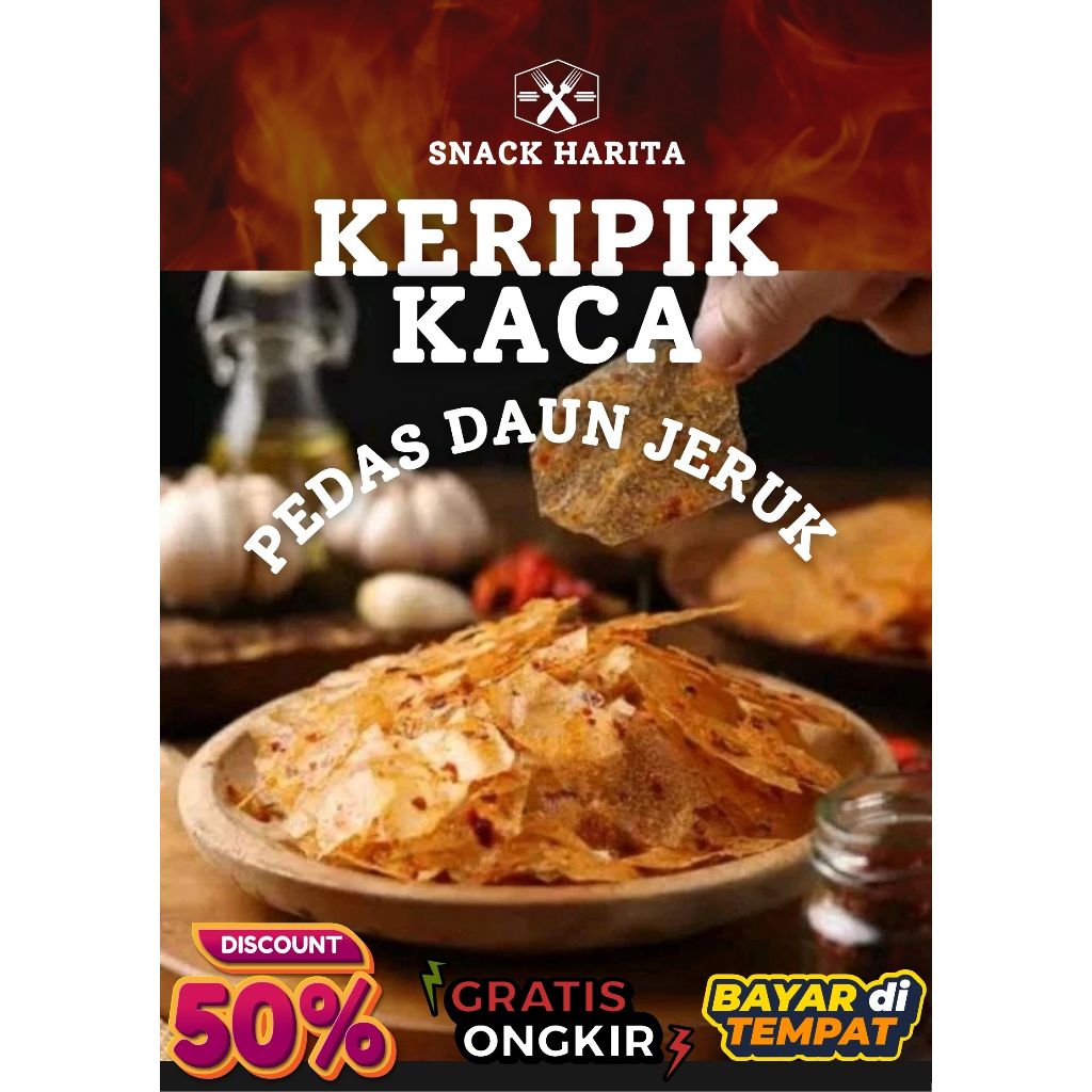 

SNACK KERIPIK KACA SINGKONG KRIPCA BELING PEDAS DAUN JERUK PREMIUM