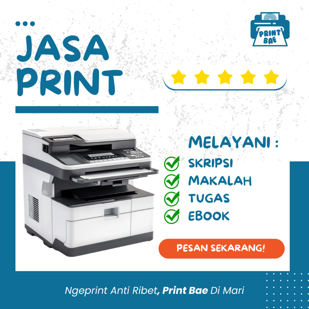 

Jasa Print F4, A4, B5, A5