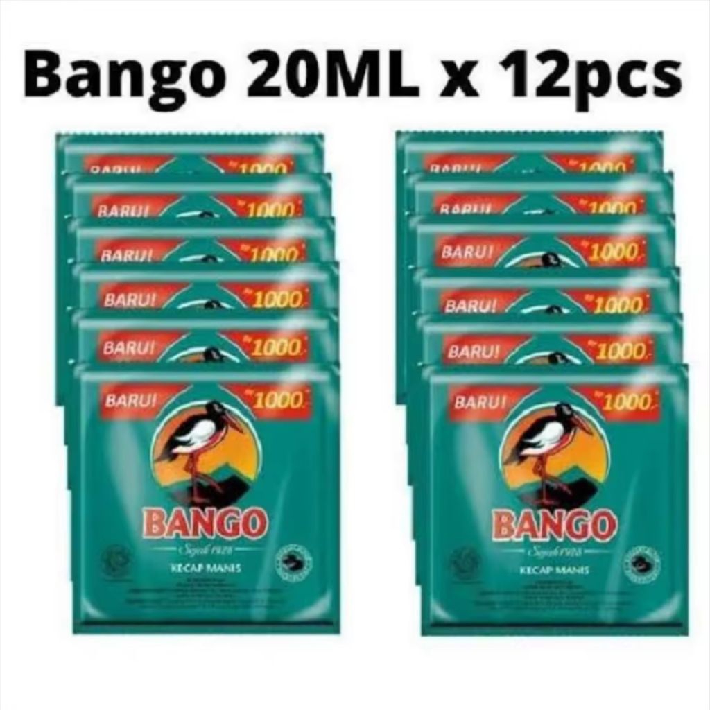 

Kecap Manis Bango Renceng Isi 12 Pcs - Kecap Manis Sachet 12 Pcs