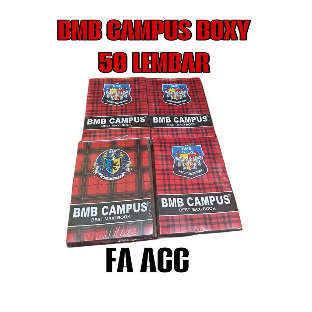 

Buku BMB CAMPUS BOXY isi 50 halaman (10pcs)