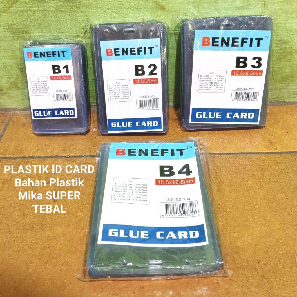 

1 Pak Plastik Mika Id Card SUPER TEBAL isi 20 Lembar BENEFIT ( 3 Ukuran )