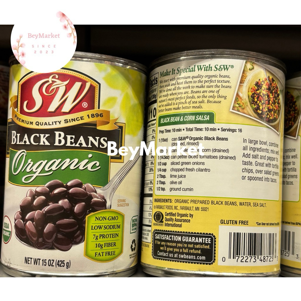 

S&W Organic Black Beans 425g | Kacan Hitam Organic