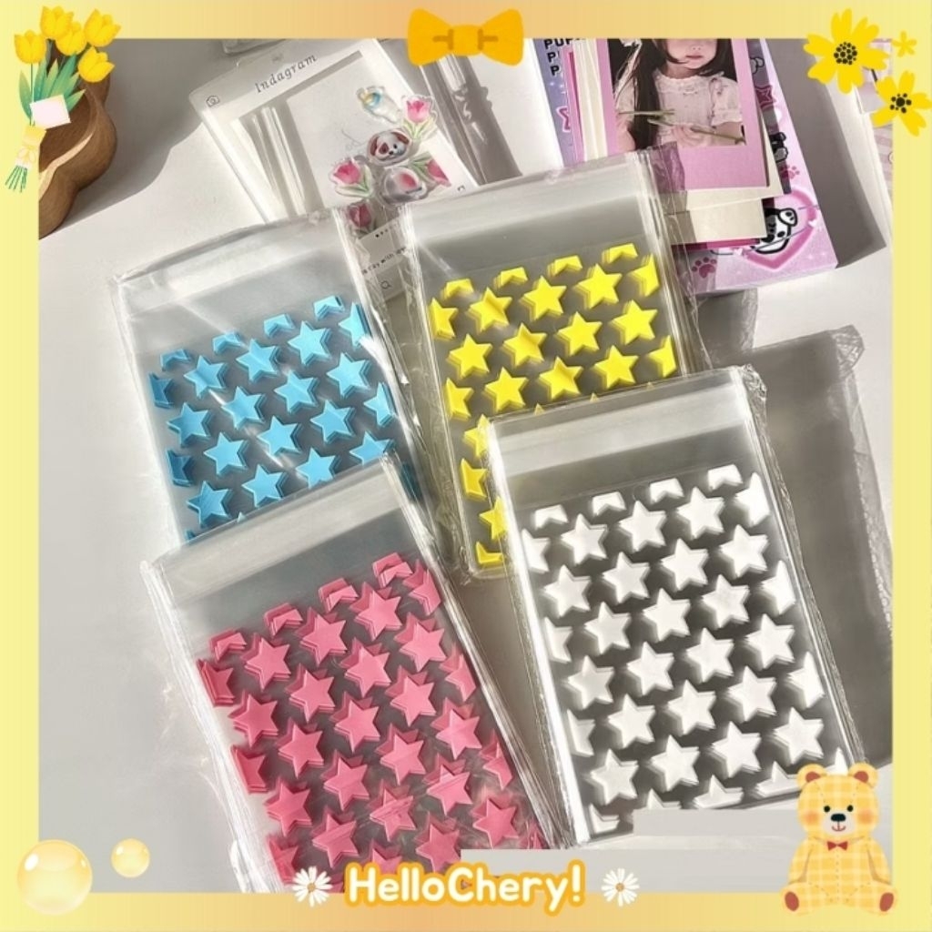

HelloChery! [10 PCS] Sleeve Photocard Kpop Plastik Pembungkus Kartu PC Plastik Bintang Aesthetic Plastik Kue
